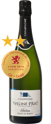 Bouteille de champagne cuv&eacute;e s&eacute;lection Yveline Prat