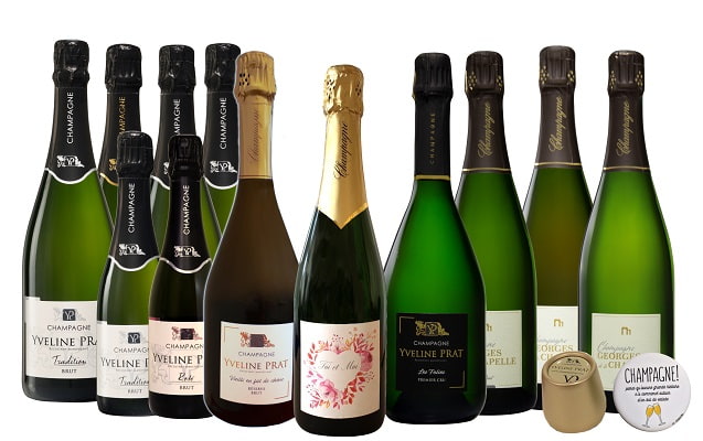 Cadeau de mariage original 1 bouteille de champagne par mois