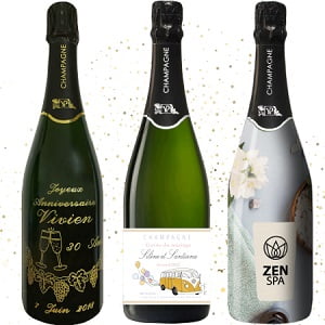 Bouteille de Champagne personnalisée