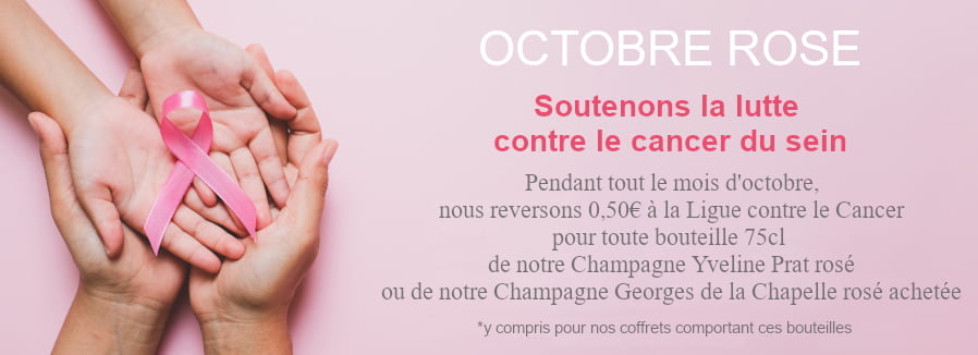 Champagne rosé prix direct du vigneron pour octobre rose