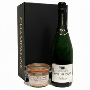Champagne et foie gras un beau coffret cadeau pour un gourmand
