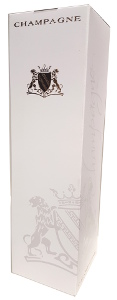 Coffret pour 1 magnum de champagne blanc et lions dores 