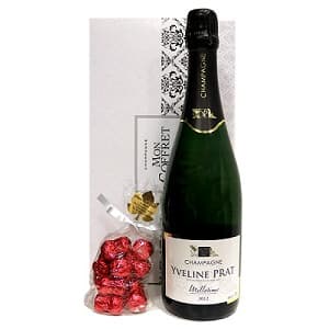Coffret champagne et chocolats artisan pour les fêtes