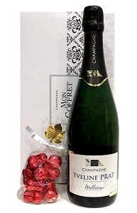 Coffret champagne et chocolats pour offrir à un gourmand