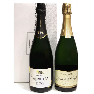 Coffret champagne millesime 2012 et 2015 artisan champagne