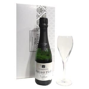 Coffret champagne et flute pour les célibataires