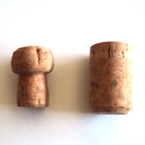 Déformation du bouchon en liège lors de l introduction dans la bouteille