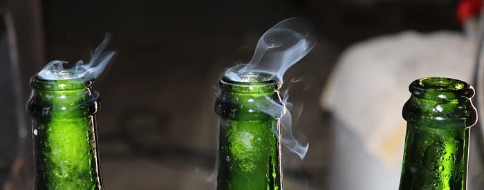 Bouteille de champagne après dégorgement