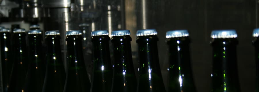 La création des bouteilles de champagne